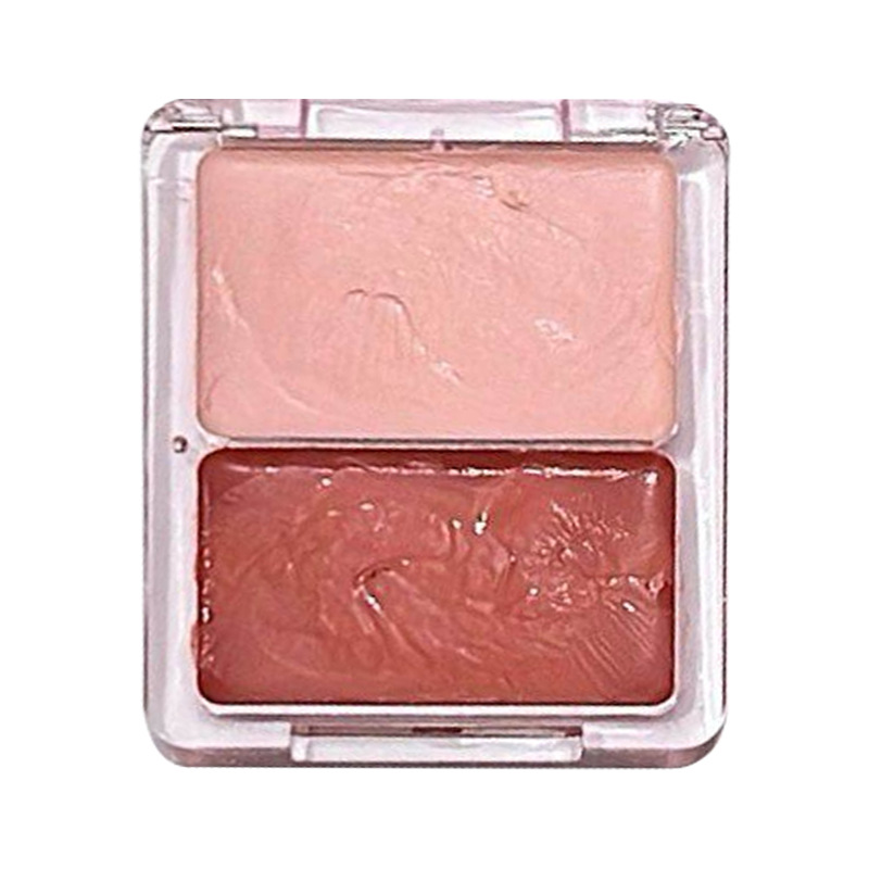 Mgl Vitality Water-Glow Two-Tone Blush Cream Natural Brightening Three-Dimensional Blush Palette for Eyes and Cheeks Vitality Color-Rich Blush
