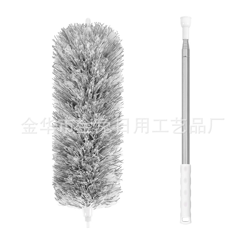 E-Commerce popular household ultra-fine fiber dust duster lengthened dust duster ceiling retractable feather duster dust duster