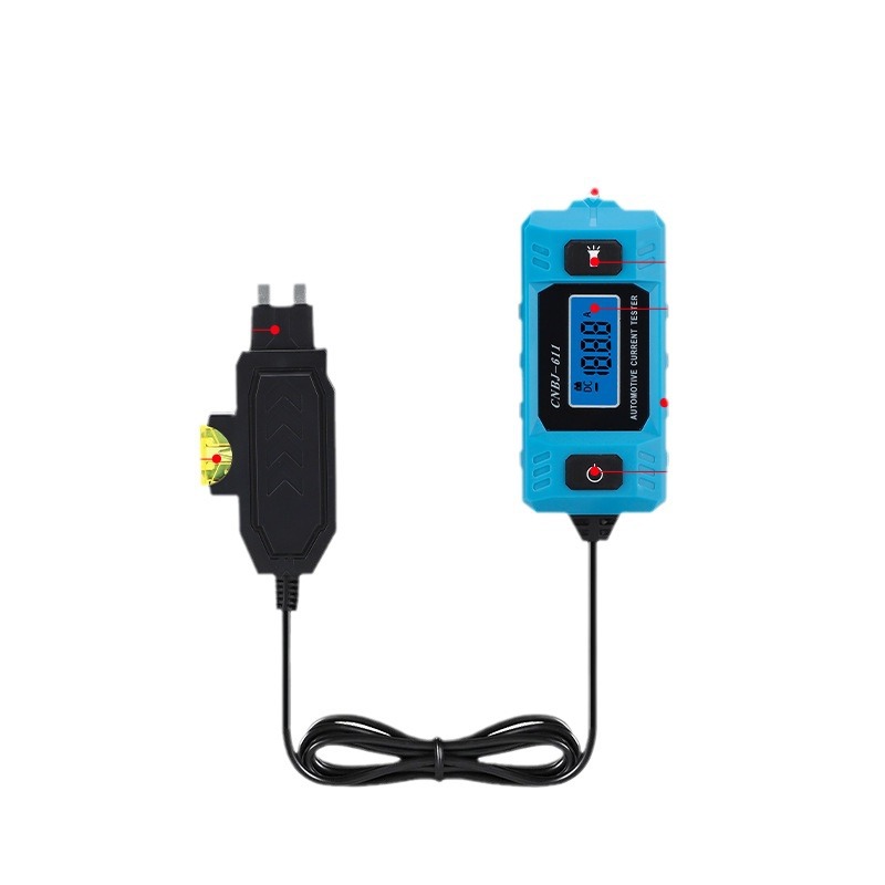 Automobile fuse current detector fuse current tester leakage analyzer/fault detector
