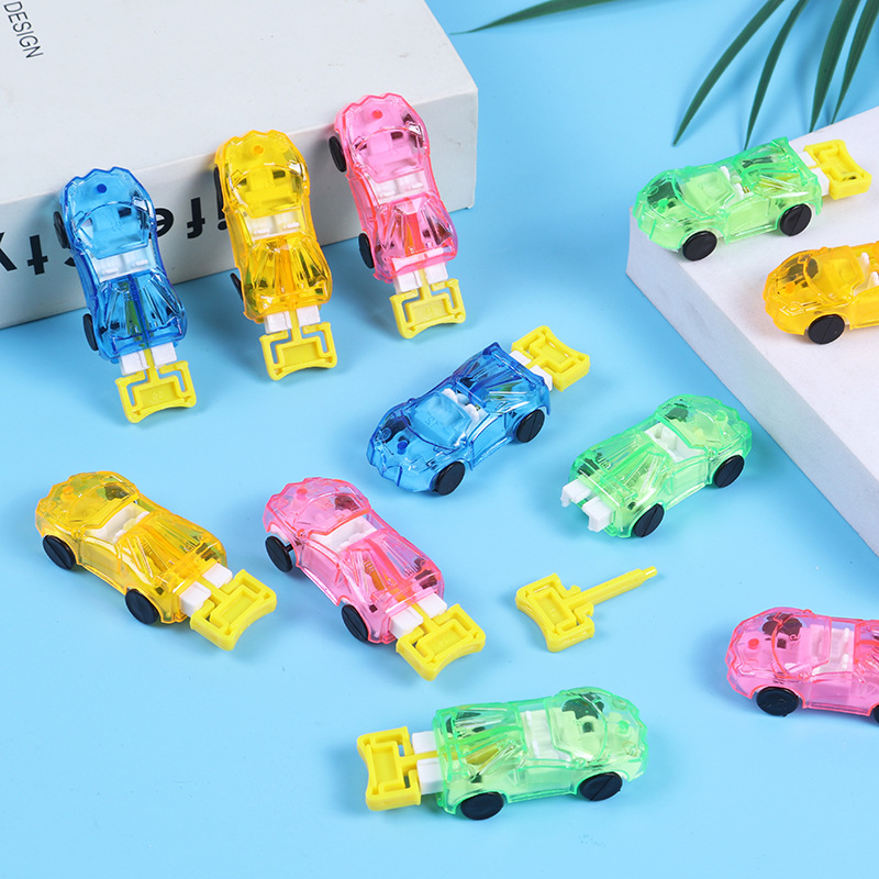 Launcher Ejection Car Inertia Jumping Car Ejection Flying Car Racing Plastic Car Small Police Car Children's Toys