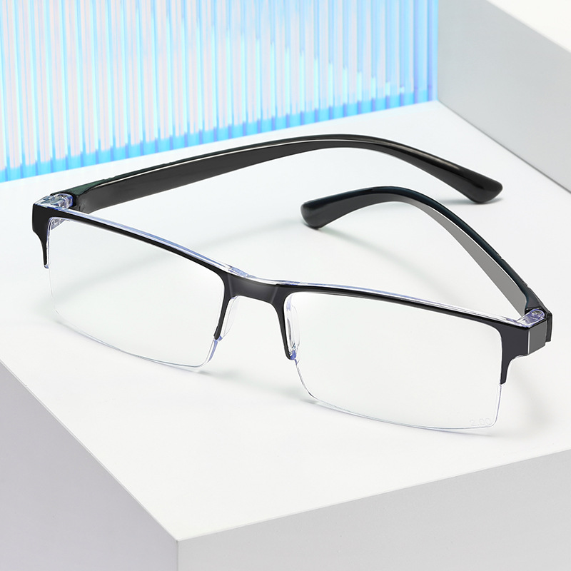 Новые высококачественные очки для чтения с защитой от синего света, ультралегкие, безрамочные, бизнес-очки для мужчин и женщин среднего возраста и пожилых