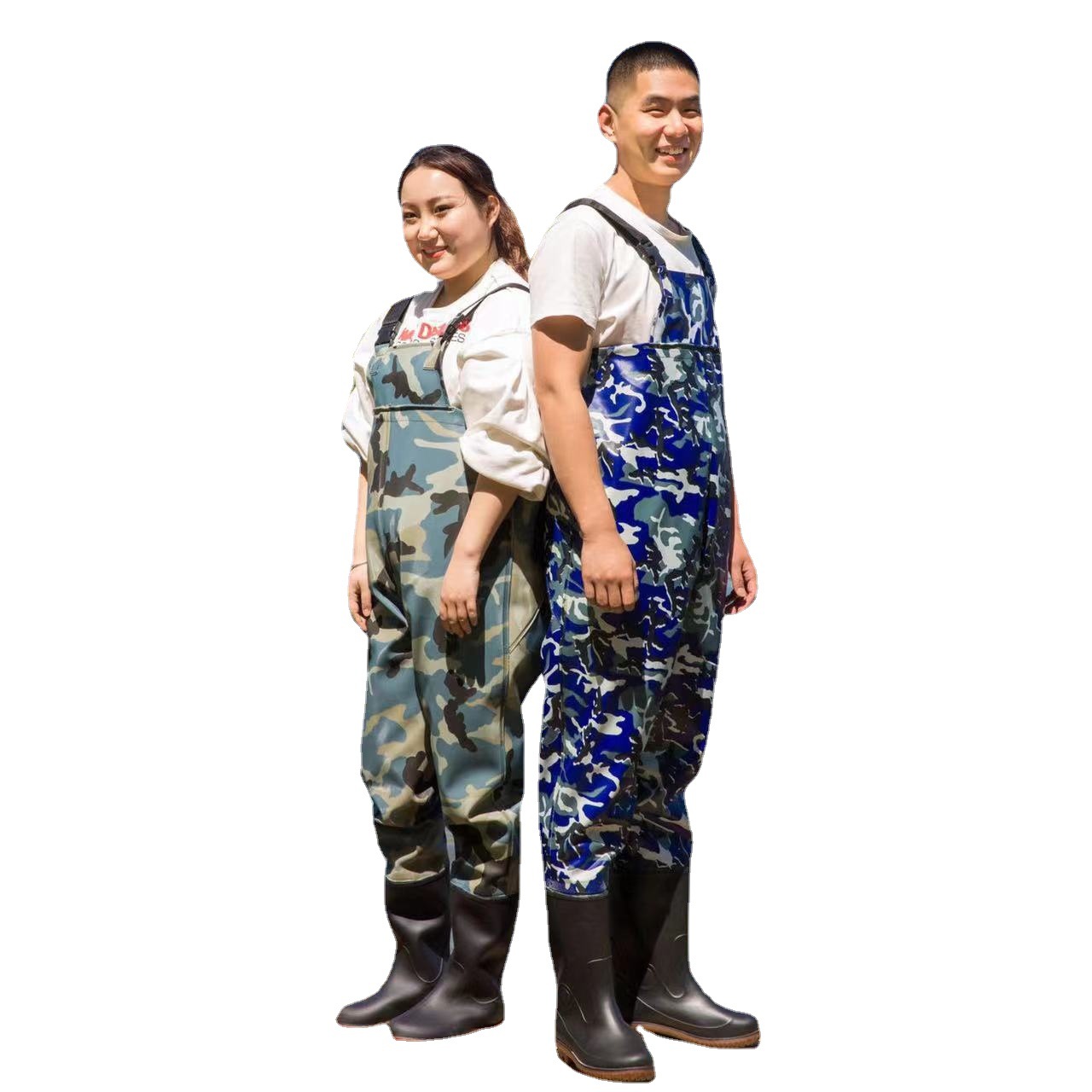 Wear-Resistant Waders, Thickened Wear-Resistant Waders, One-Piece Half-Length Fishing Clothing, Rain Boots, Wholesale Suspenders, Practical Waterproof Clothing