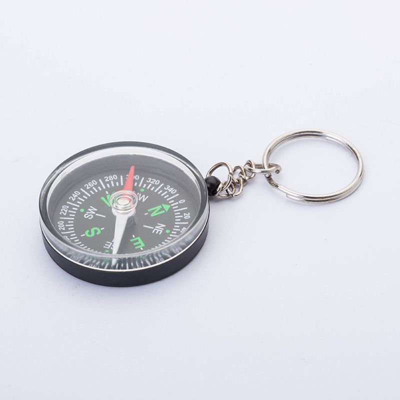 Professional manufacturers supply outside diameter 40mm compass keychain compass keychain 40mm compass