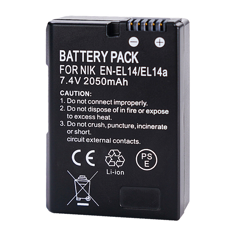 EN-EL14/A battery suitable for Nikon camera D3200 D3400 D5100 D5200 D5400 D5600