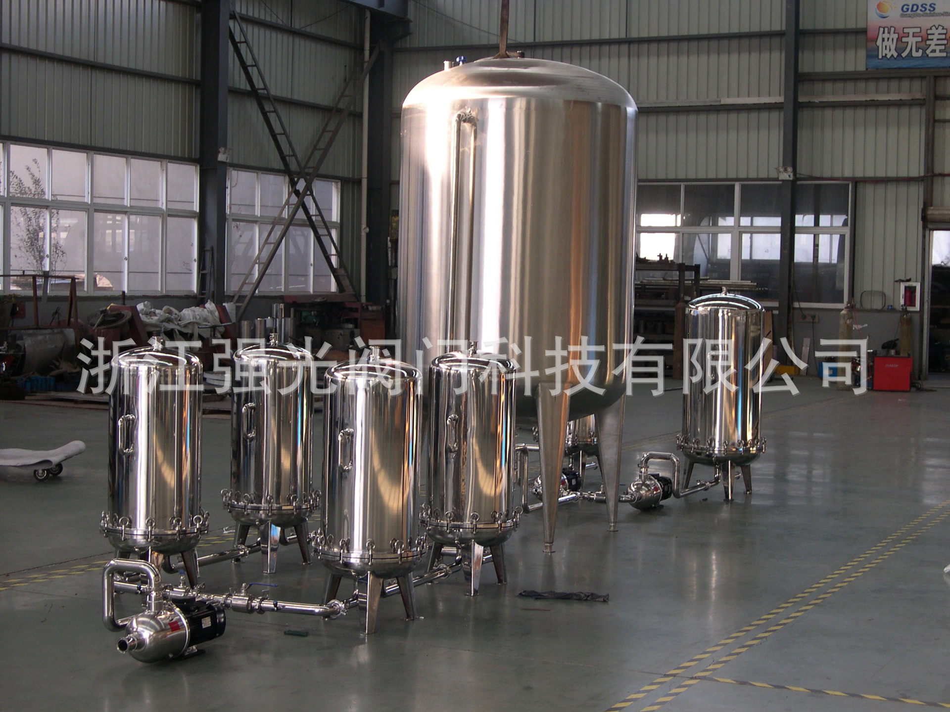 Фильтр из нержавеющей стали Qgsys, кварцевый песок, фильтр с активированным углем, обменник анионов и катионов из нержавеющей стали