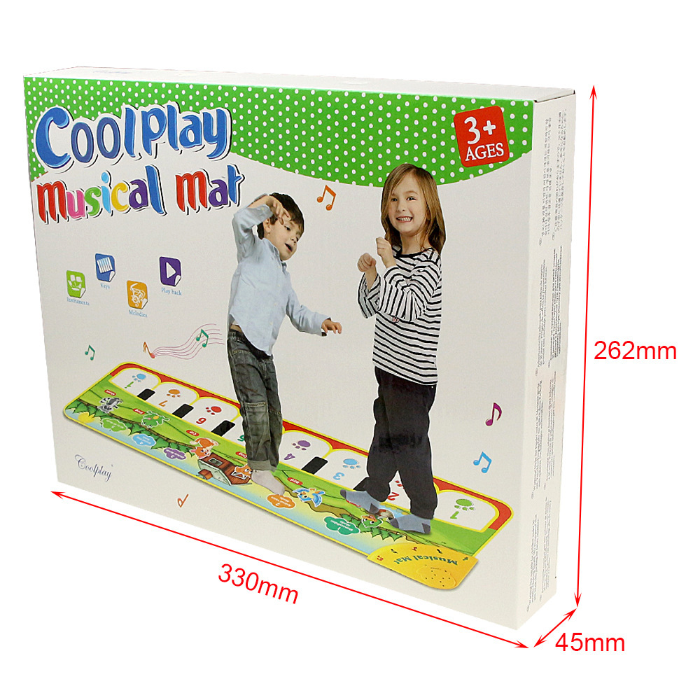 Cross-border Children's Toys Piano Musical Instruments Light Music Blanket Baby Educational Dance Blanket Game Mat Gifts for Boys and Girls
