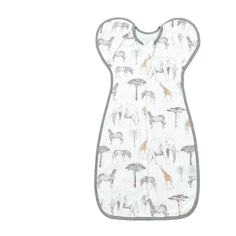 Baby Surrender-Style Sleeping Bag, Suitable for All Seasons, Children's Anti-Kick Quilt, Pure Cotton Newborn Baby Wrap, Anti-Startle Swaddle