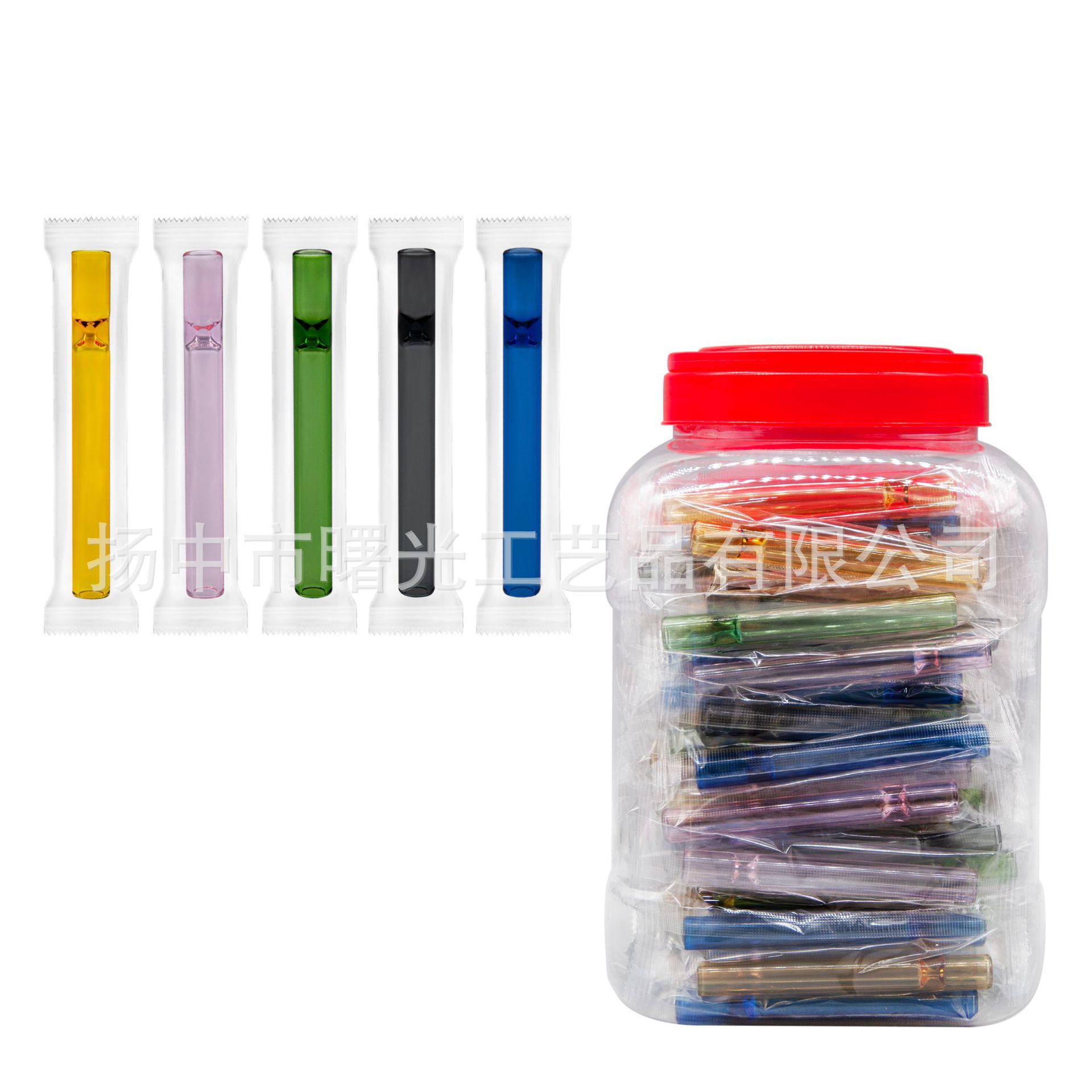 Highly Transparent Glass Pipe, Straight Tube, Multi-Specification Nozzle, Universal Interface, Creative Accessories, Heat-Resistant, Easy to Clean, Multiple Sizes