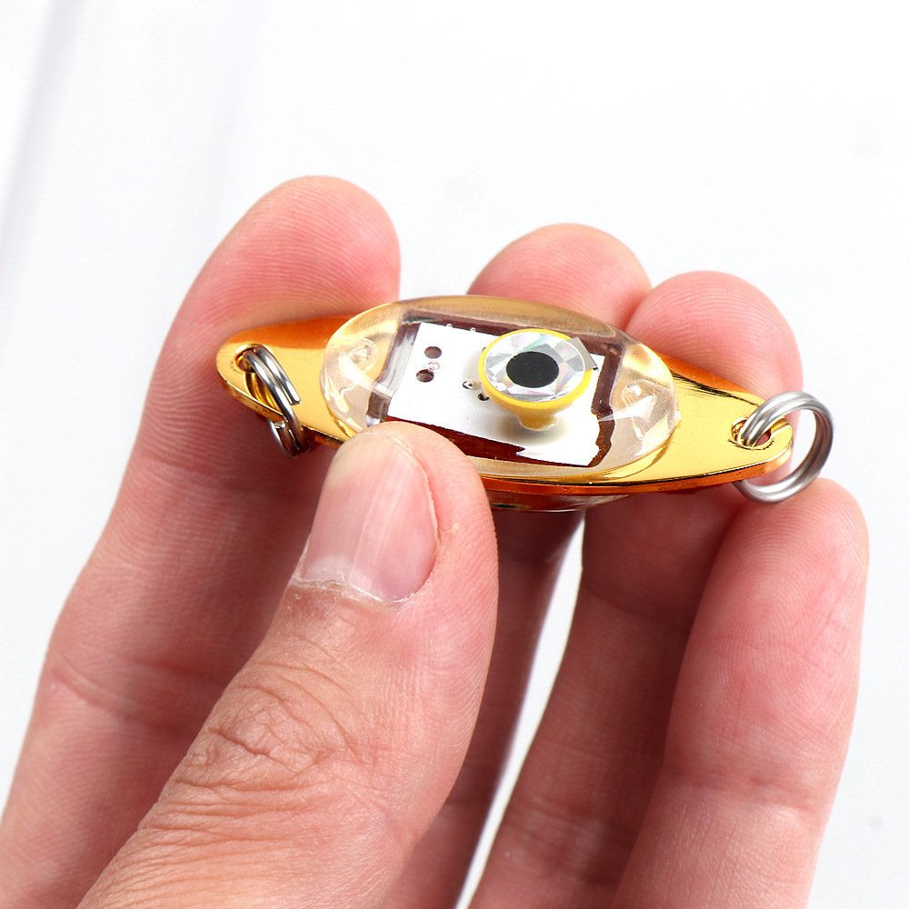 5cm LED Luya Leech Sequin Button Fish Eye Trap Light Electronic Luya Bait Underwater Fish Collator