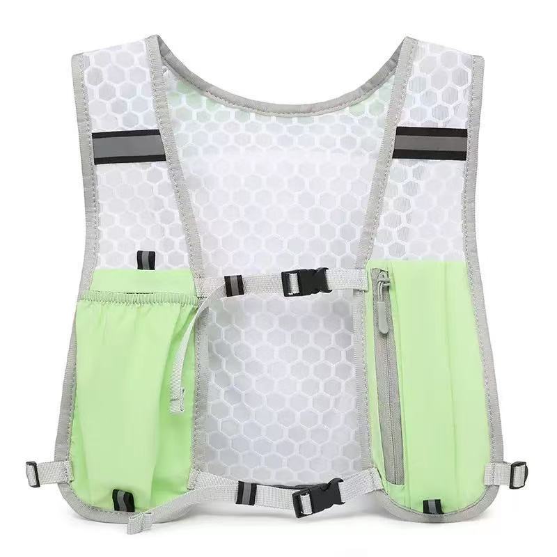 Outdoor Running Breathable Vest Multi-Pocket Sports Vest Hiking and Mountaineering Portable Functional Sports Equipment