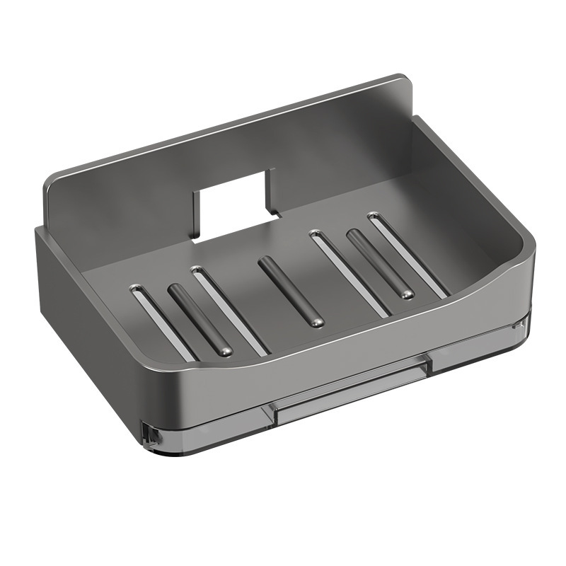 Cross-border Soap Box Wall-mounted Draining Household New Style Toilet Bathroom Soap Punch-free Soap Storage Rack