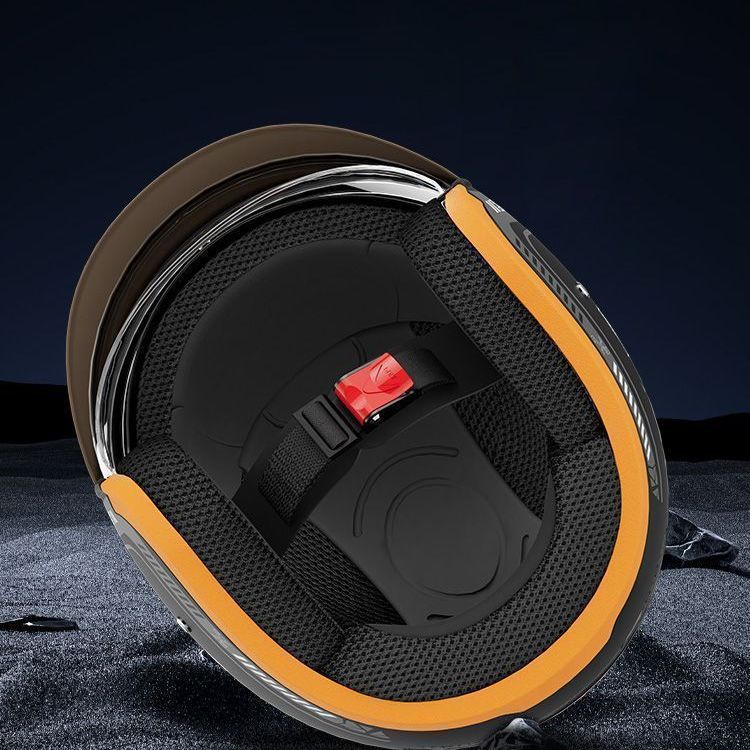 National Standard Electric Vehicle Helmet Men's 3C Certified Autumn and Winter Warm Battery Vehicle Half Helmet Windproof Women's All-Season Safety Helmet