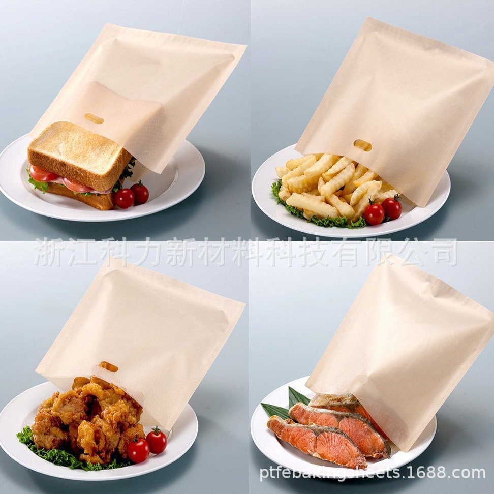 teflon toast bag non-stick microwave bag teflon toaster bag easy to clean toast bag