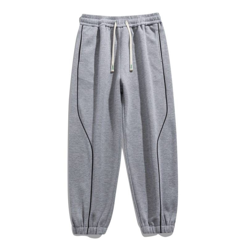 Men's Spring and Autumn Loose American Style Trendy Versatile Sweatpants Casual Joggers with Drawstring Cuffs