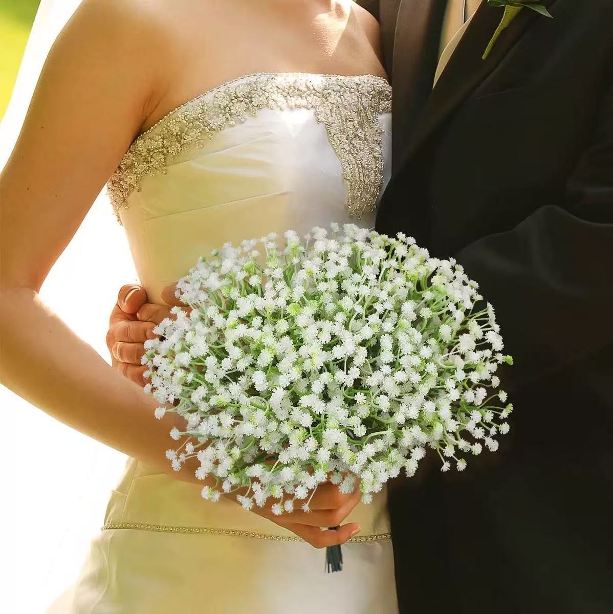 Gypsophila Artificial Bouquet Wedding Hand-Held Fake Flowers Plastic Flowers Amazon's Popular Gypsophila Forget-Me-Not