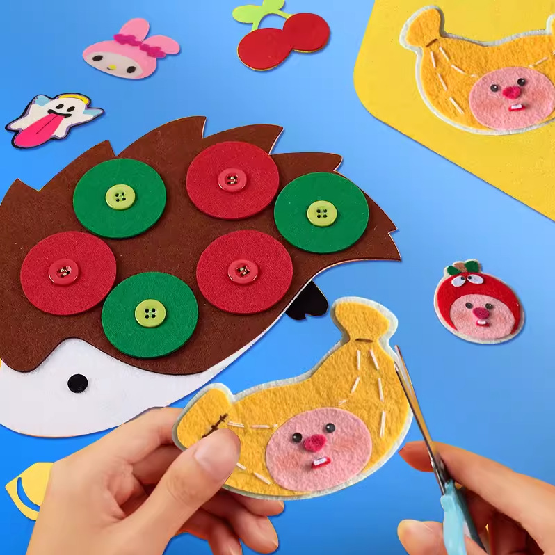 Non-Woven Colorful 1mm Fabric Kindergarten Kidsren DIY Handmade Materials 40 Colorful Decorative Felt Cloth Non-Woven Fabric