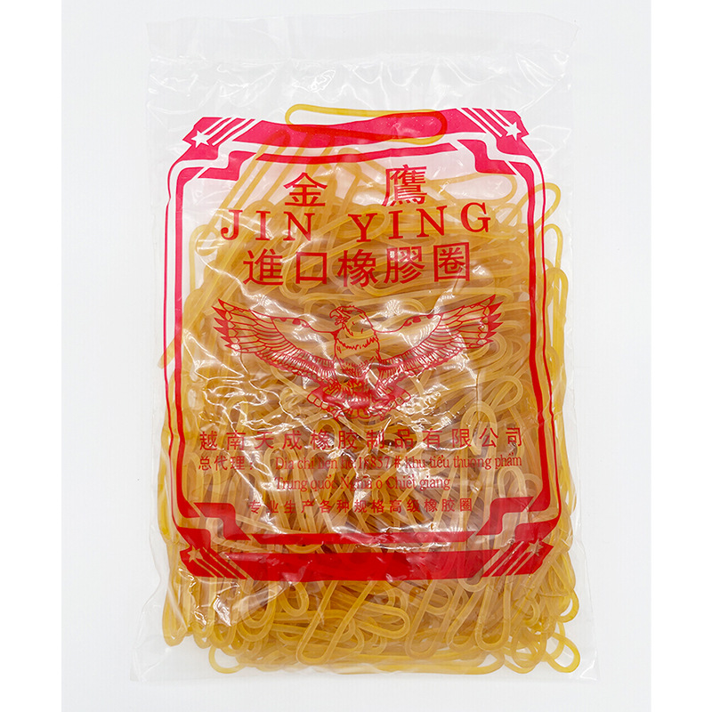 Hot sale 100g bags Yue Yi Gold word rubber band office culture and education bank money binding vegetables high elasticity durable