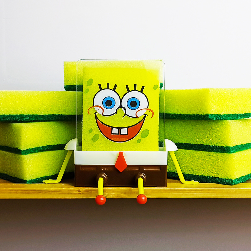 Милый держатель для слива Спанч Боб, оптовая продажа, кухонный раковина, хранение, настенный монтаж
