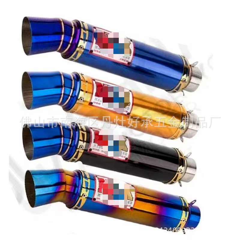 Полностью нержавеющая сталь 51 интерфейс шестигранный выхлопная труба большого объема спортивного автомобиля звук имитация Скорпиона