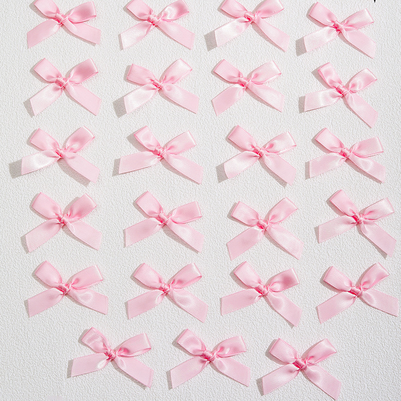 Ribbon Small Bow Underwear Socks Accessories Double-Sided Polyester Belt Hand-Made Small Bow Spot Wholesale