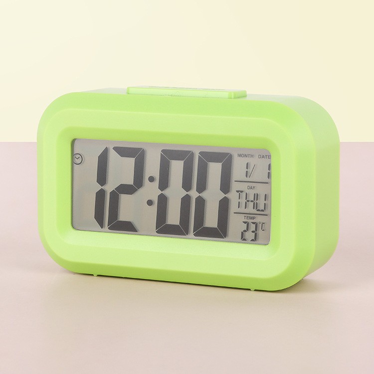 Creative Lazy temperature light induction luminous digital clock LED snooze electronic alarm clock smart clock alarm clock