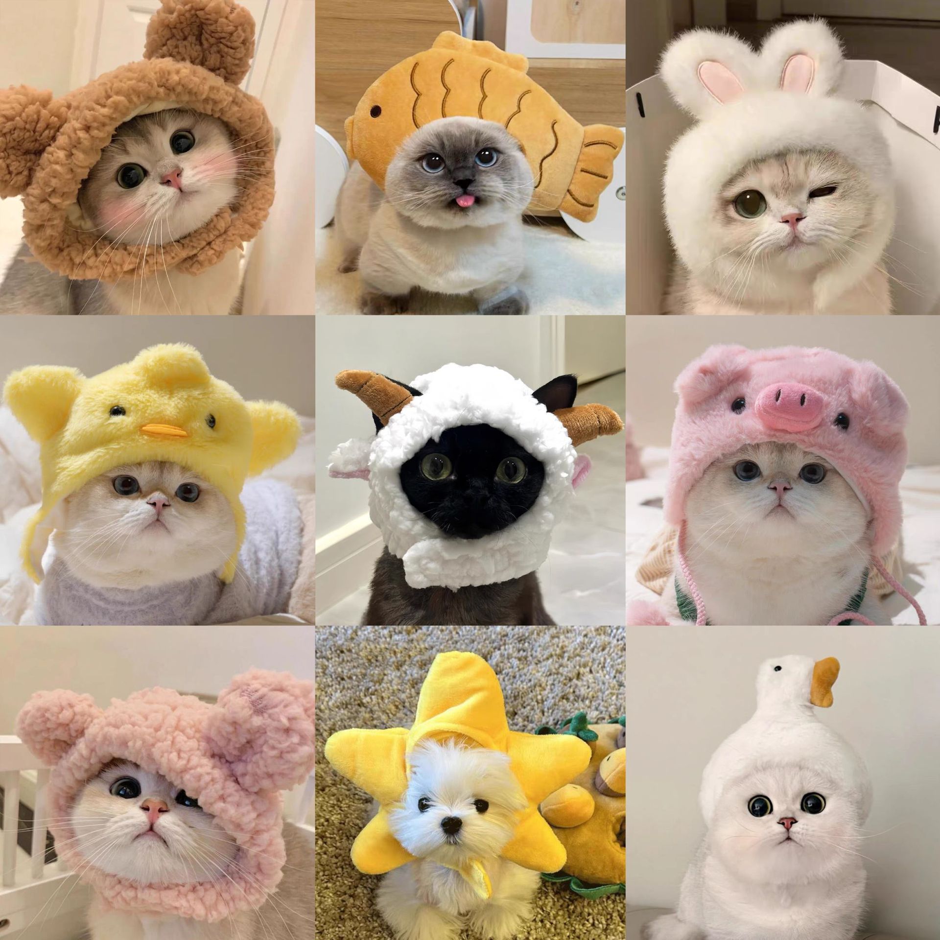 Кросс-бодер шляпа для питомцев, декоративные головные уборы, плюшевая шляпа для собак и кошек, забавные аксессуары для фото