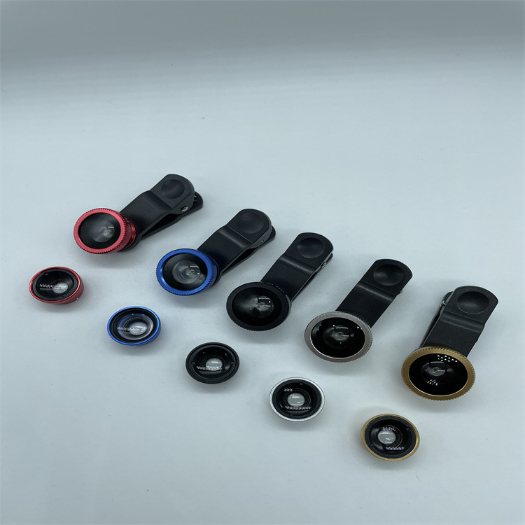 Трехвенный мобильный телефон макро рыбий глаз объектив акриловый широкоугольный вспомогательный объектив прямые продажи с завода