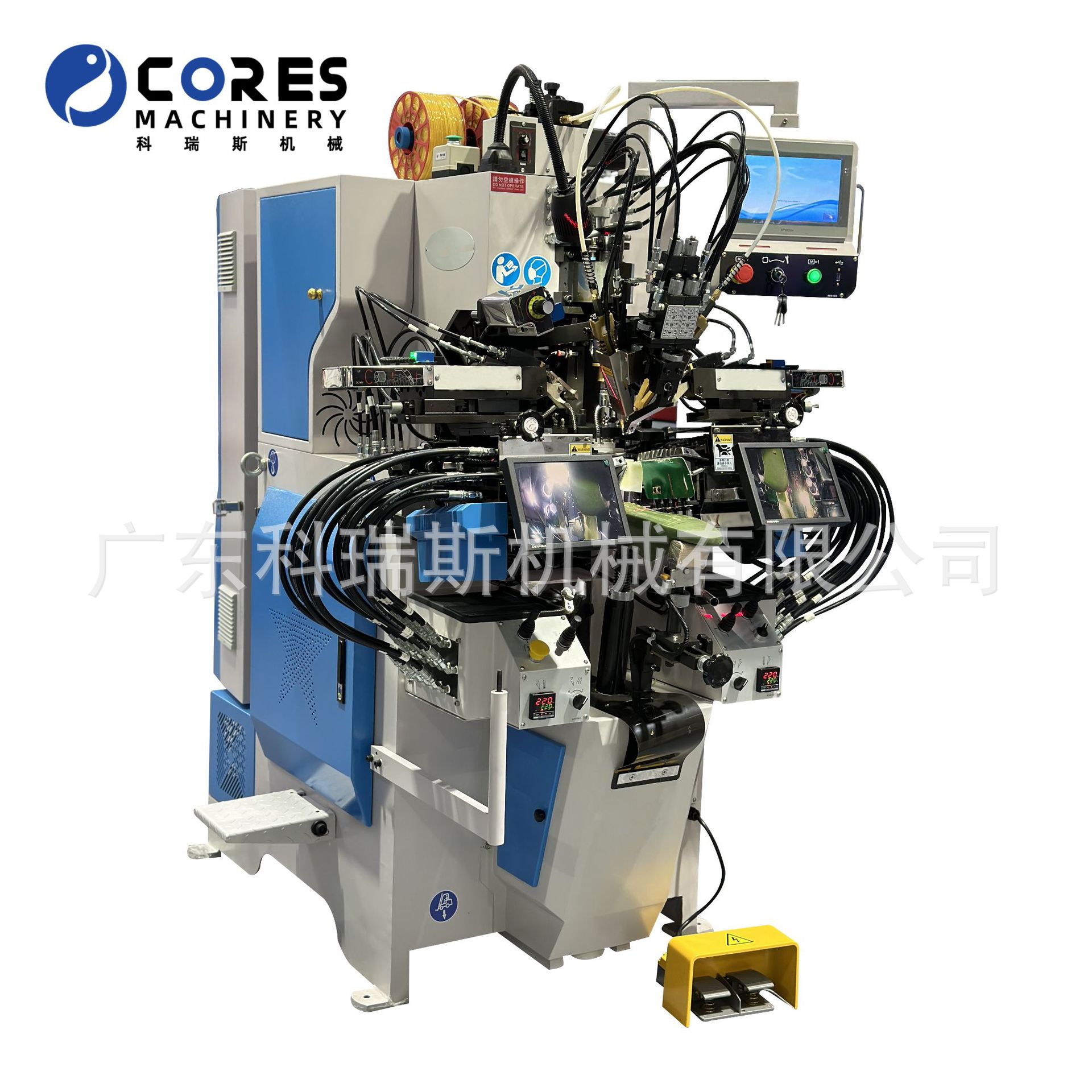 Прямые поставки с завода, сервопривод и визуализация, универсальная машина, стильная машина для прессования клея на средней части обуви