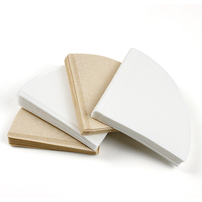 Cross-border foreign trade wholesale V60 coffee filter paper puree filter paper V01OPP bag hand punching appliance V02 white