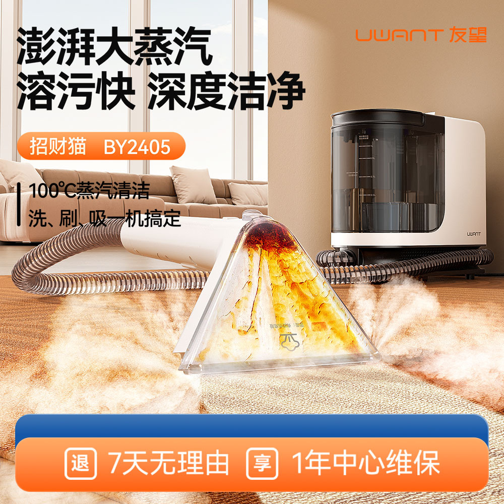 UWANT Youwang машина для чистки тканей диванов, высокотемпературный паровой струйный пылесос, интегрированная машина для чистки матрасов и ковров BY2405