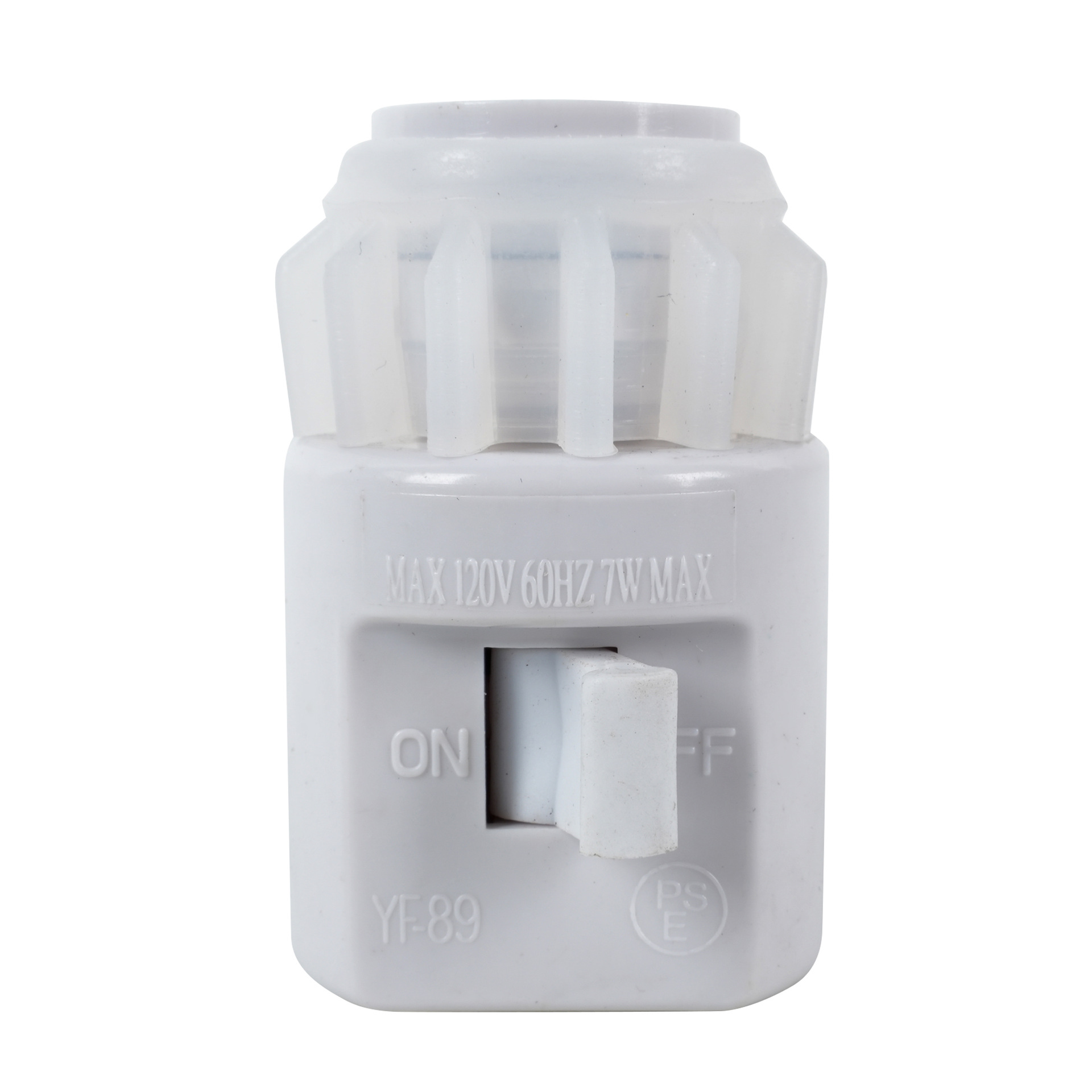 Ul 120V 60Hz 7W Max 360 °   Rotating Night Light Lamp Holder with High Ferrule