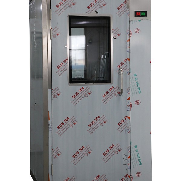 Adjustable Shower Time in the Purification Workshop, Double-Door Interlocking Automatic Induction Shower, Stainless Steel Shower Room