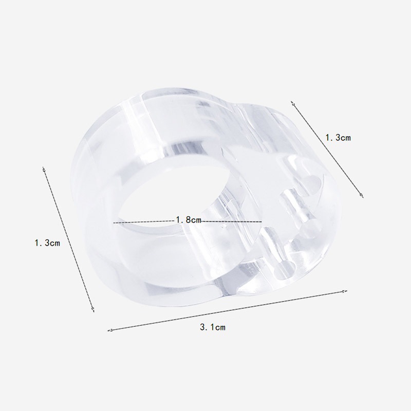 New PVC transparent door handle mute bumper multi-function punch-free bathroom window handle windproof ring