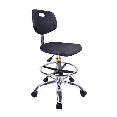 Anti-Static Chair Dust-Free Workshop Factory Work Swivel Chair Leather Back Chair Laboratory Adjustable Pu Foam Chair