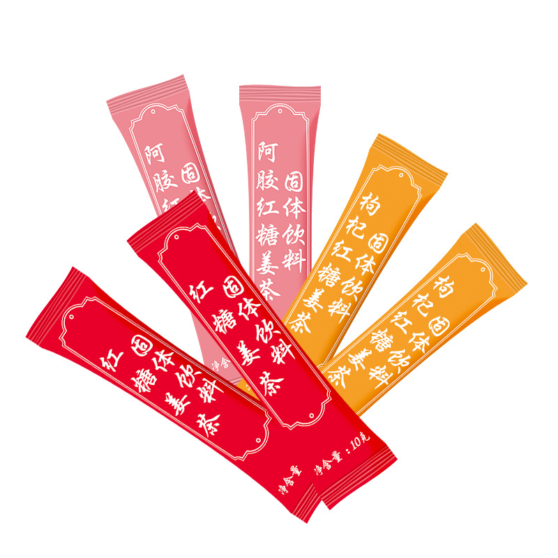 Customized Brown Sugar Ginger Tea Strips Oem Oem Wolfberry Donkey Hide Gelatin Ginseng Longan Red Dates Multi-Flavor Ginger Soup Tea