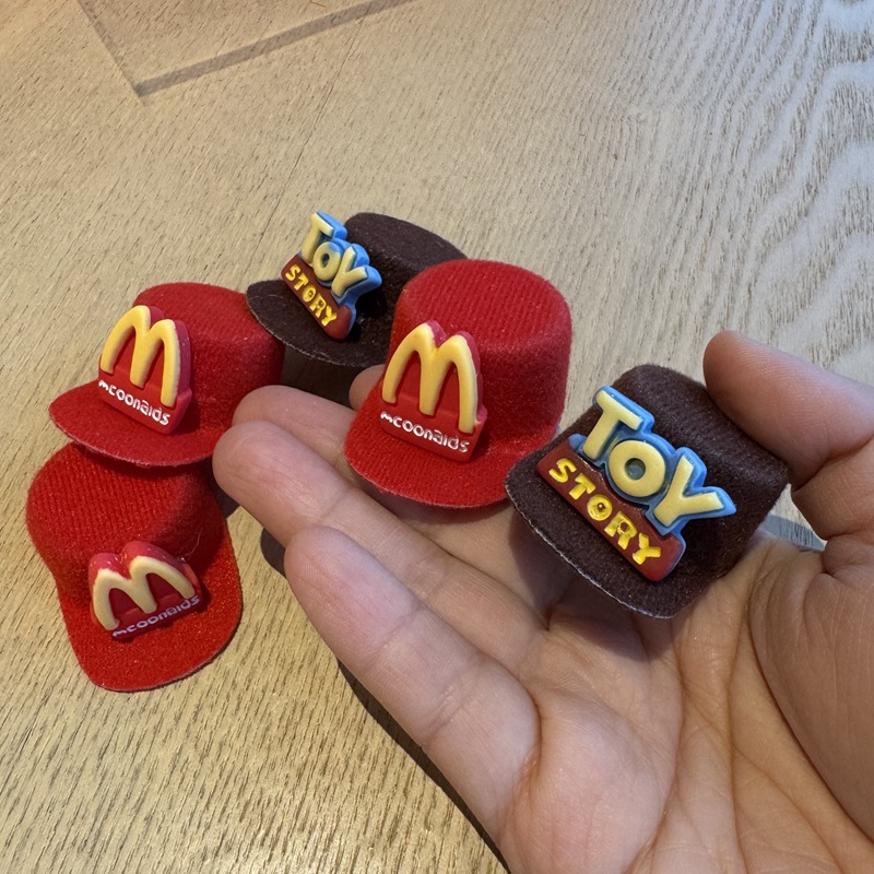McDonald's Flocking Duck Tongue Hat 10cm Cotton Doll Doll Clothes Accessories Doll Pendant Decorative Creative Topper Hat