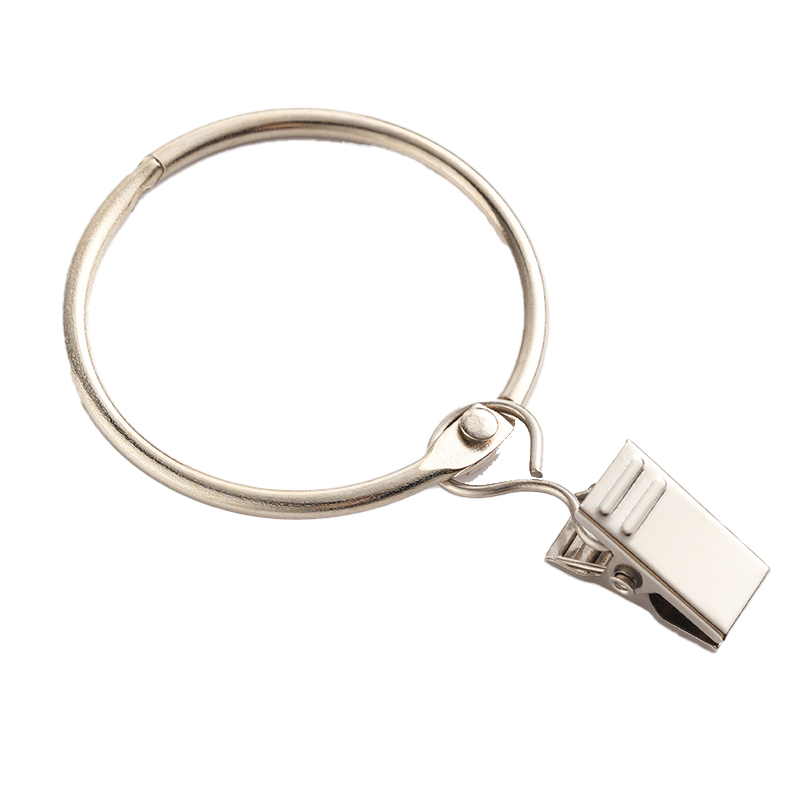 Cross-Border Hot-Selling Smooth Curtain Rings, Metal Curtain Rods, Curtain Hanging Rings, Hanging Curtain Ring Clips