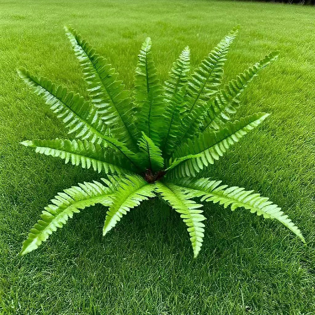 Искусственные растения, зеленые растения, имитация персидского листа, папоротник, настенное подвесное украшение, зеленый фон для интерьера