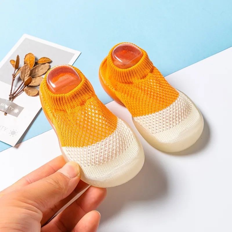 Baby Shoes Soft Sole Non-slip Toddler Shoes Summer Ice Silk Breathable Sandals Unisex Baby Floor Socks Shoes