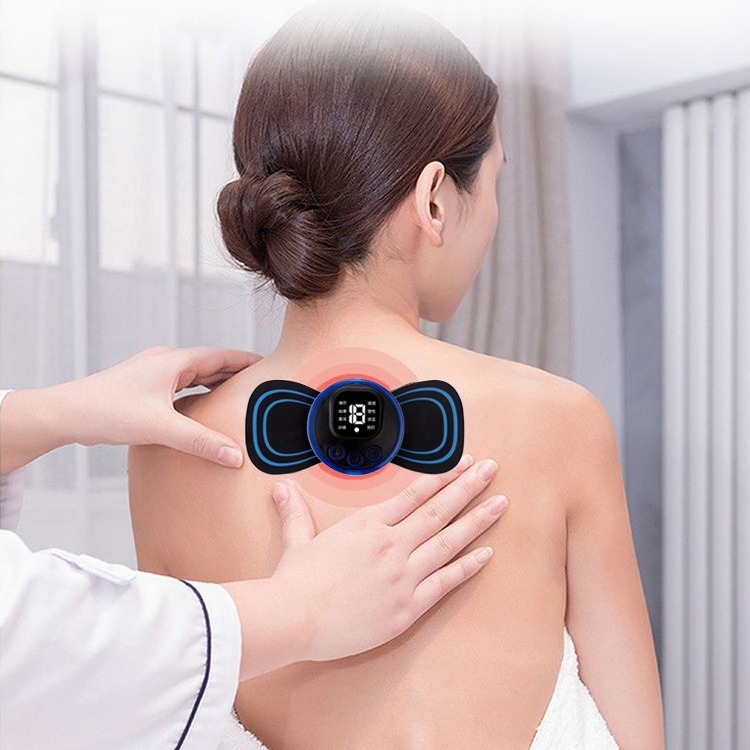 Cross-border spot cervical spine massage paste EMS mini cervical spine massage electronic pulse shoulder neck massager manufacturers