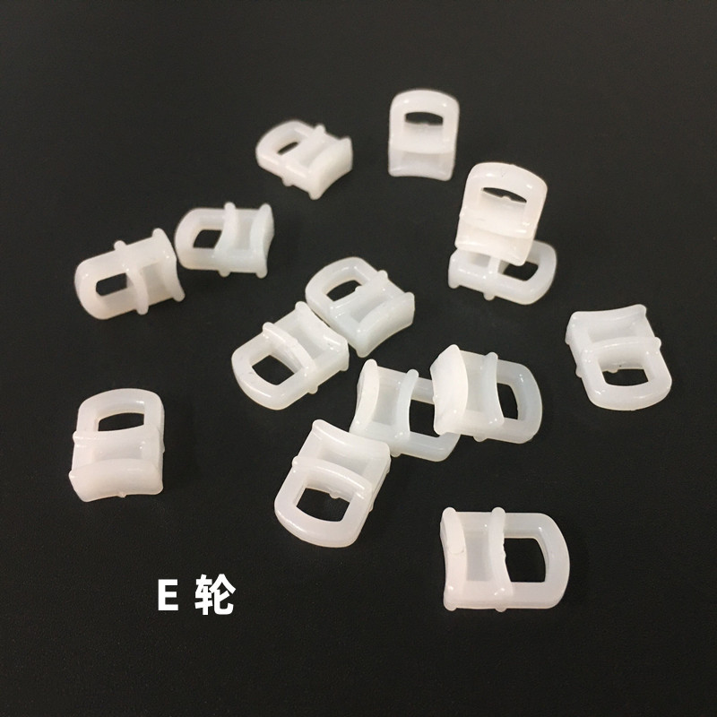 Curtain small square rail car curtain hook curtain roller pulley curtain plastic hanging wheel factory accessories wholesale