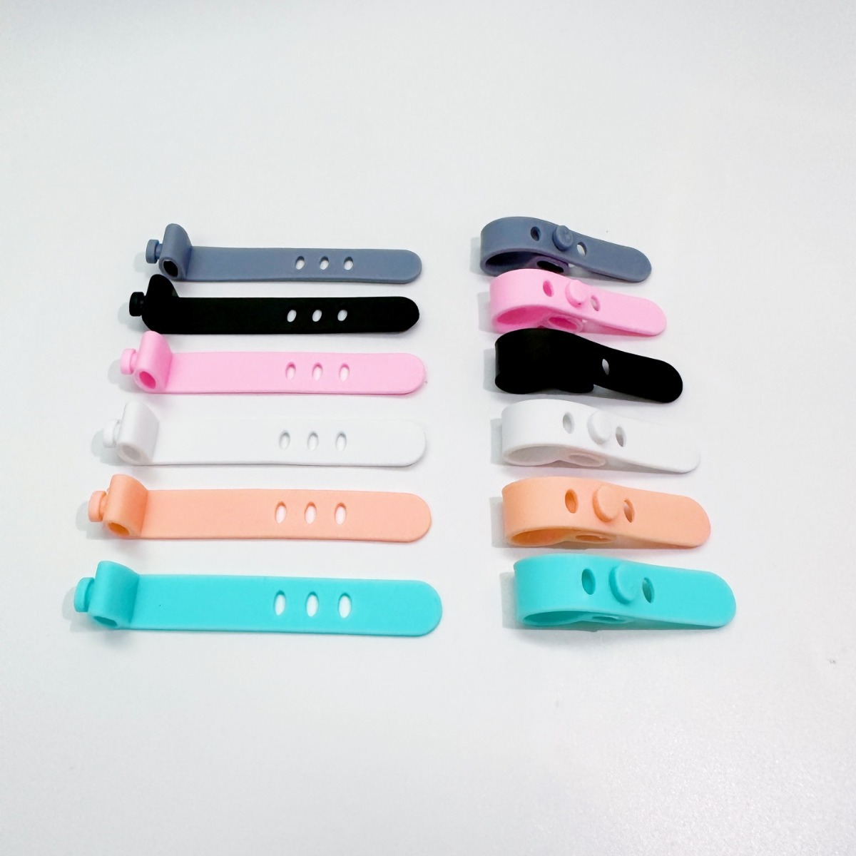 95mm silicone strap earphone cable organizer cable tie desktop convenient cable tie charging cable Winder