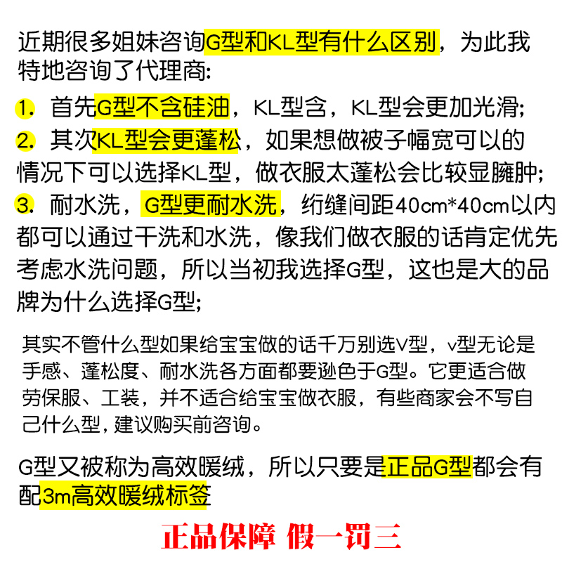 3m Thinsulate Functional Fabric Fabric High-Efficiency Warm Velvet High-End Cotton Clothing Filling G-Type A-Type Non-Fluorescent Free Shipping