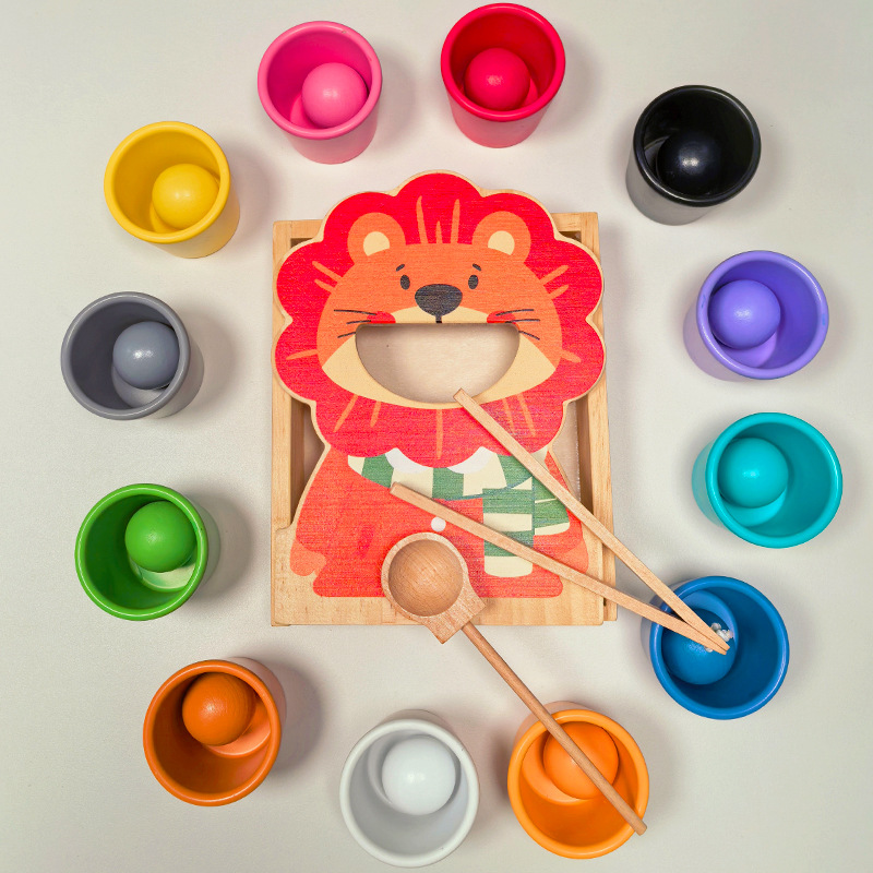 Montessori color cognitive teaching aids baby fine motor training children Montessori early education educational toys 2 years 1