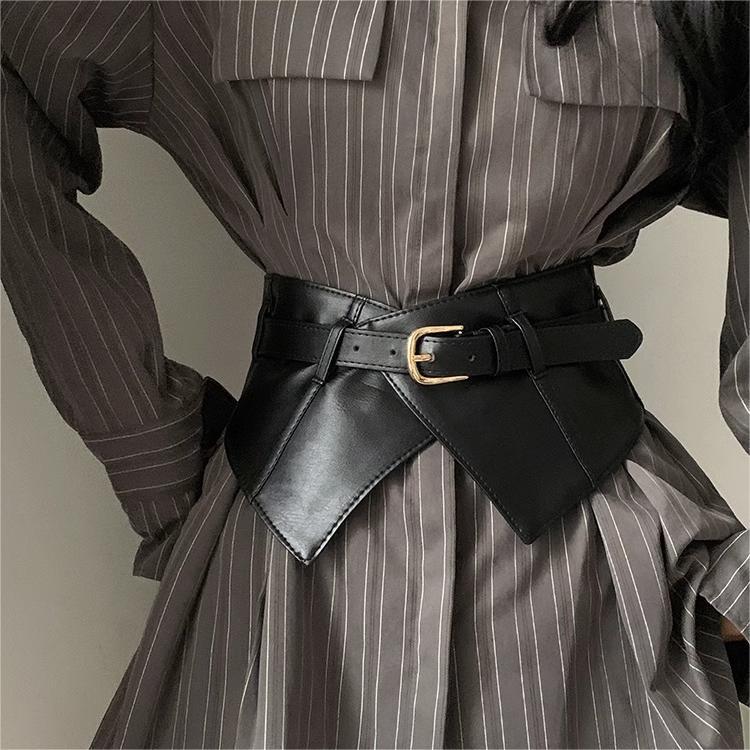 Wide waist seal belt Women's 2024 new belt high-grade decoration dress with suit jacket sweater coat