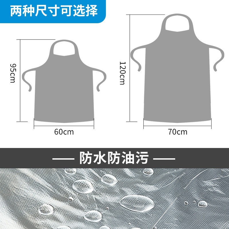 Disposable Apron Wholesale Transparent White Catering Hot Pot Household Extended Thickeneded Waterproof and Oil-proof Independent Packaging