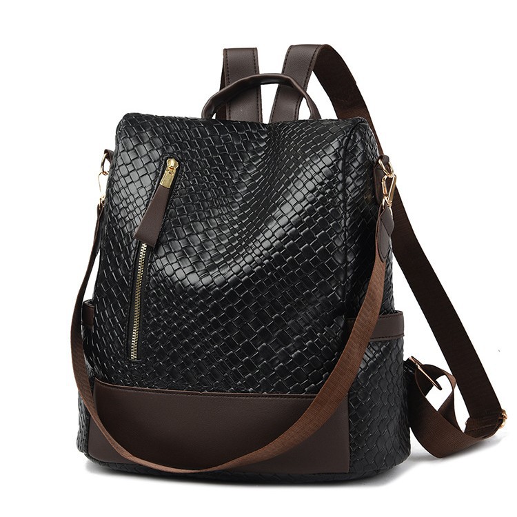 Business Backpack for Commuting and Business Trips, Large Capacity, Woven Pattern, Business Backpack Bags, Multi-Functional Backpack