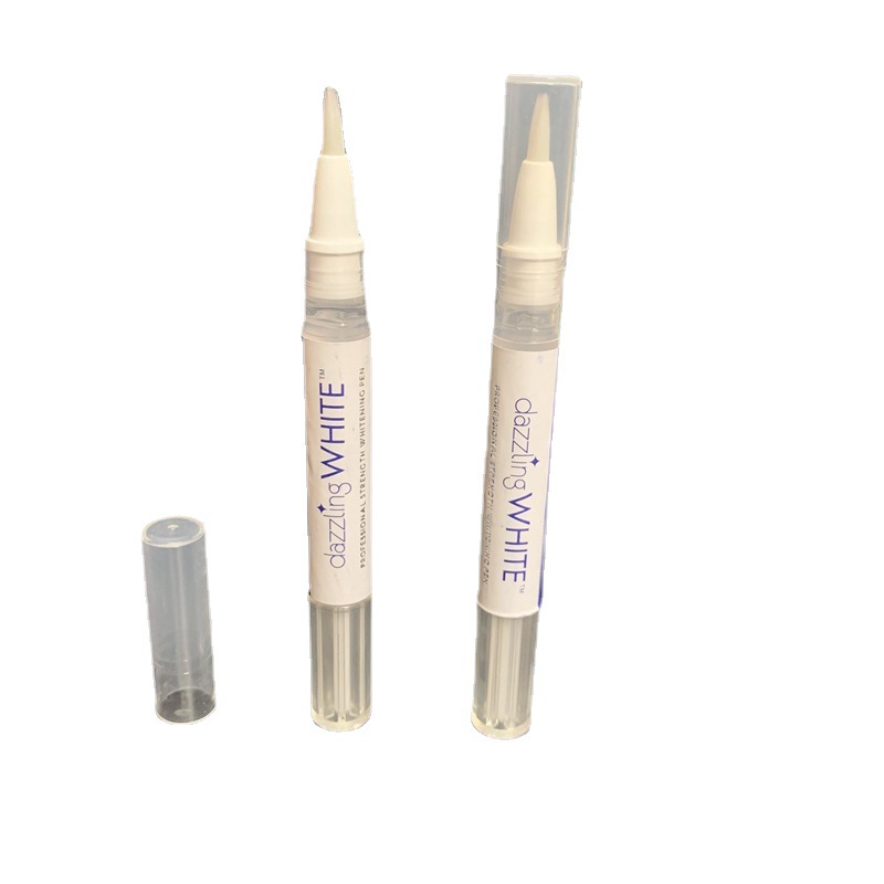 Cross-Border Supply Dazzling White Whitening Teeth Pen to Remove Yellow Teether Teeth Cleaning Pen 2g Packed Factory Self-Sold