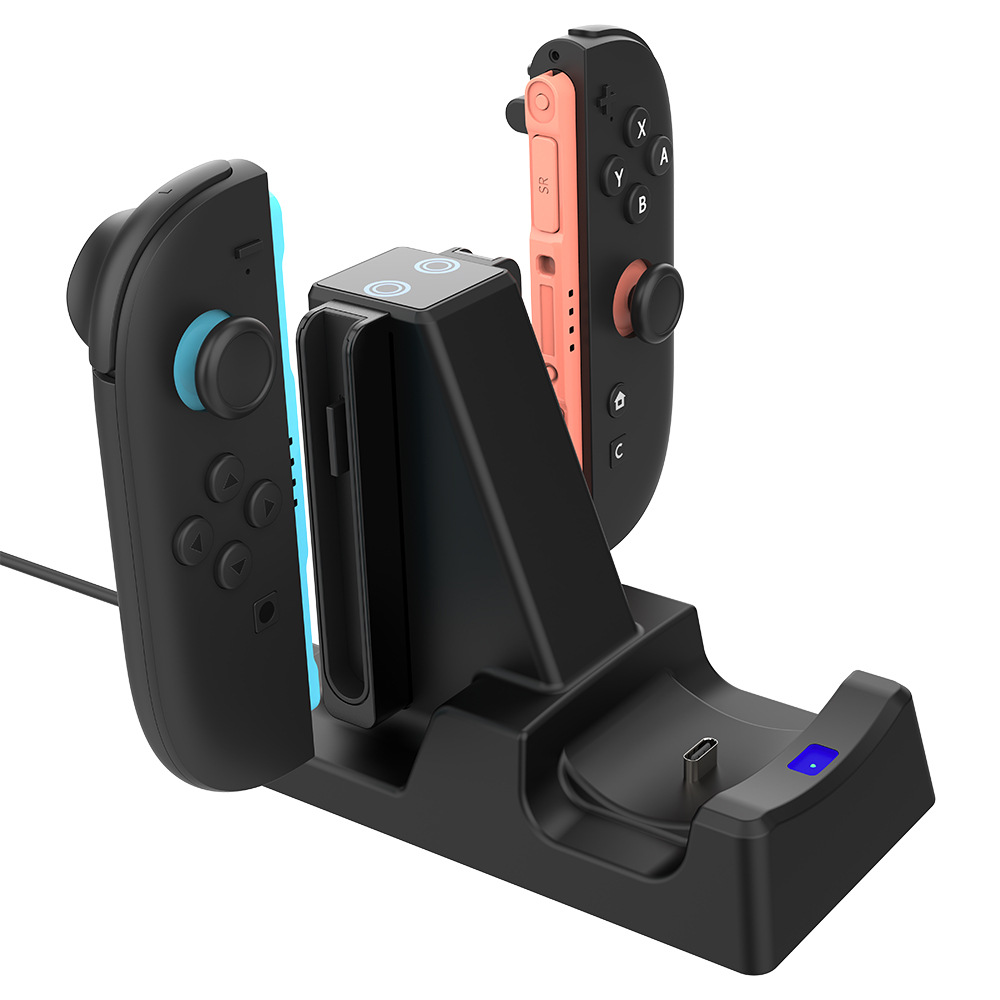 Suitable for Switch2Pro Handle Charging Stand Switch2 Host Handle Joy-Con Charging Three-In-One Charger