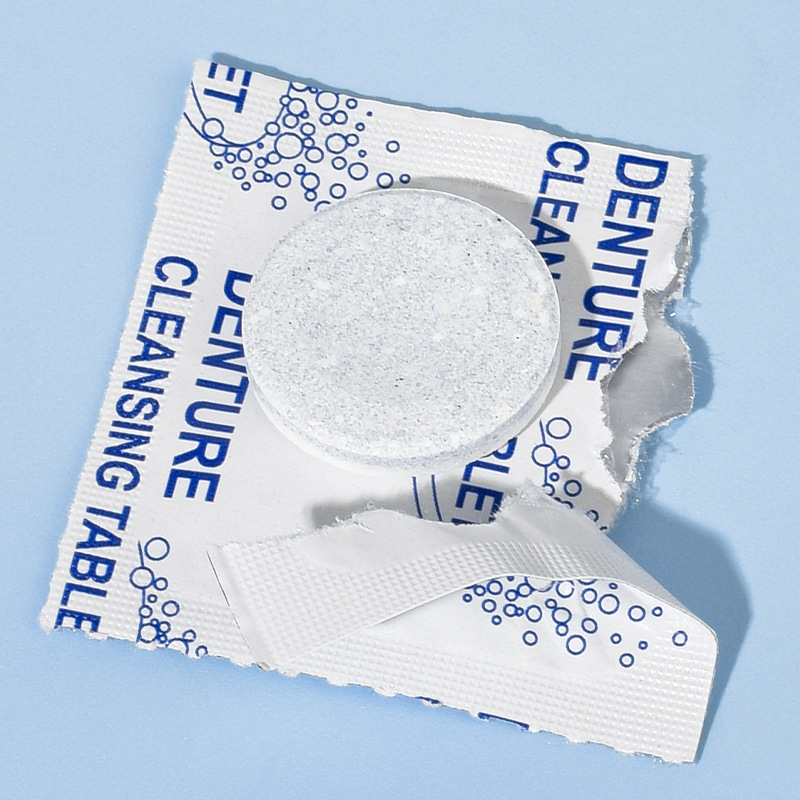 Tiktok hot sale denture cleaning tablets corrector invisible cleaning retainer braces tooth stains cleaning effervescent tablets in stock